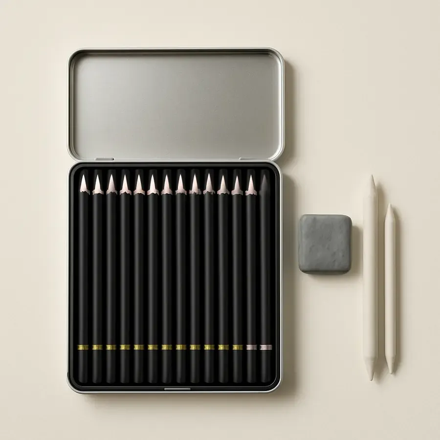 Charcoal Pencil Set