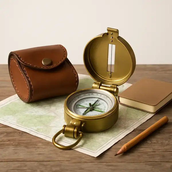 Brass Field Compass